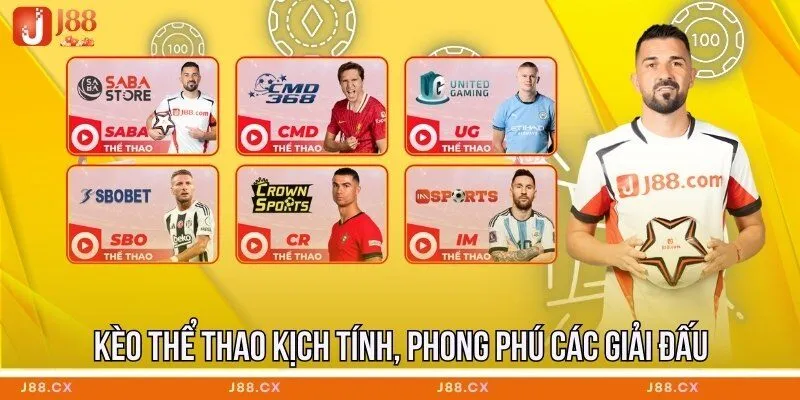 Kèo thể thao kịch tính, phong phú các giải đấu